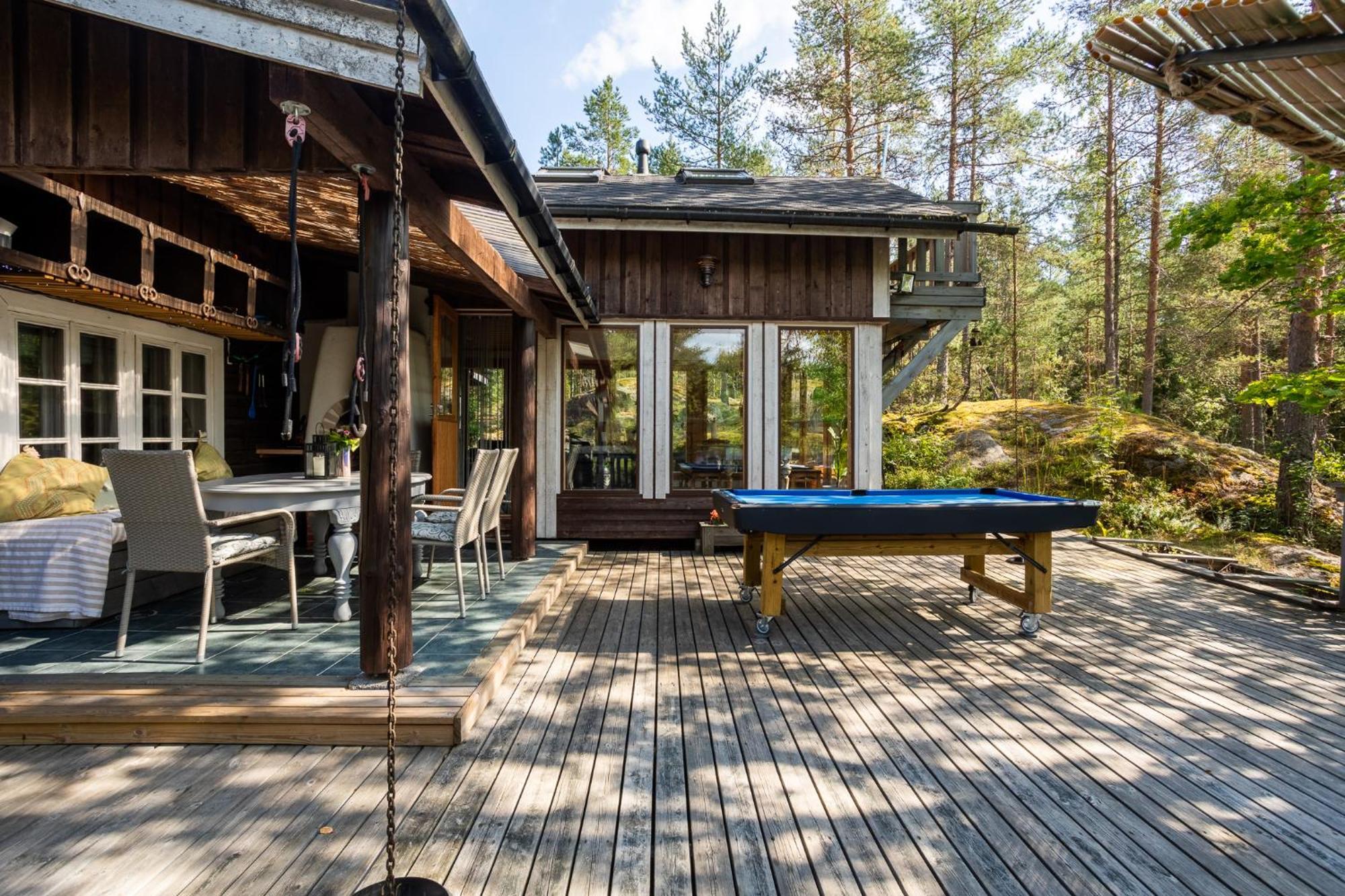 Sirpa'S Artistic Nuuksio Retreat With Heated Pool Villa Espoo Bagian luar foto