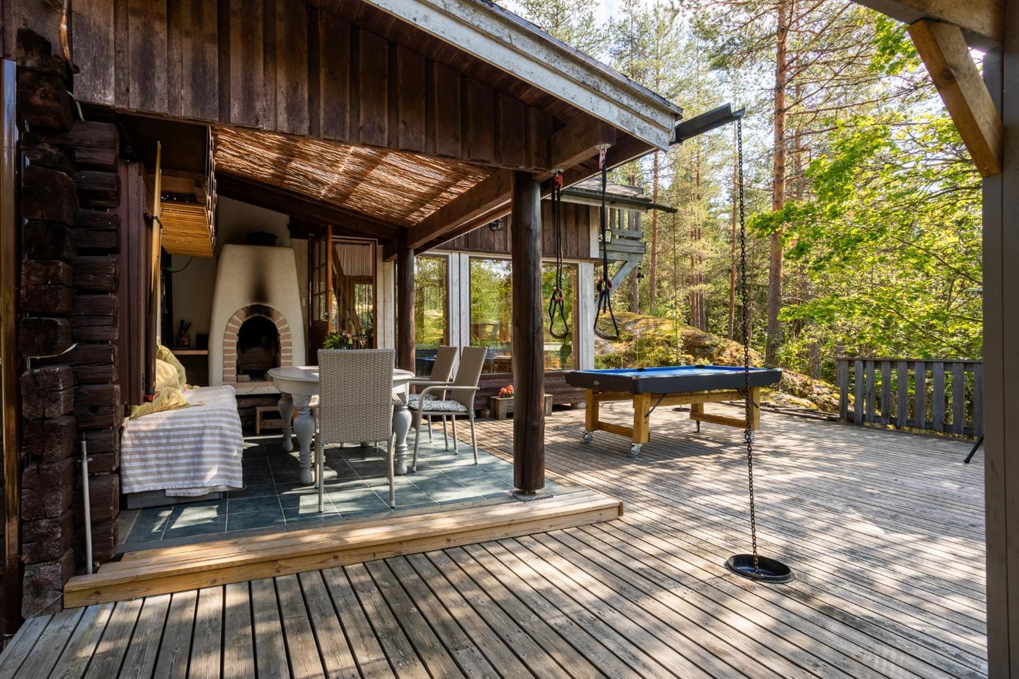 Sirpa'S Artistic Nuuksio Retreat With Heated Pool Villa Espoo Bagian luar foto
